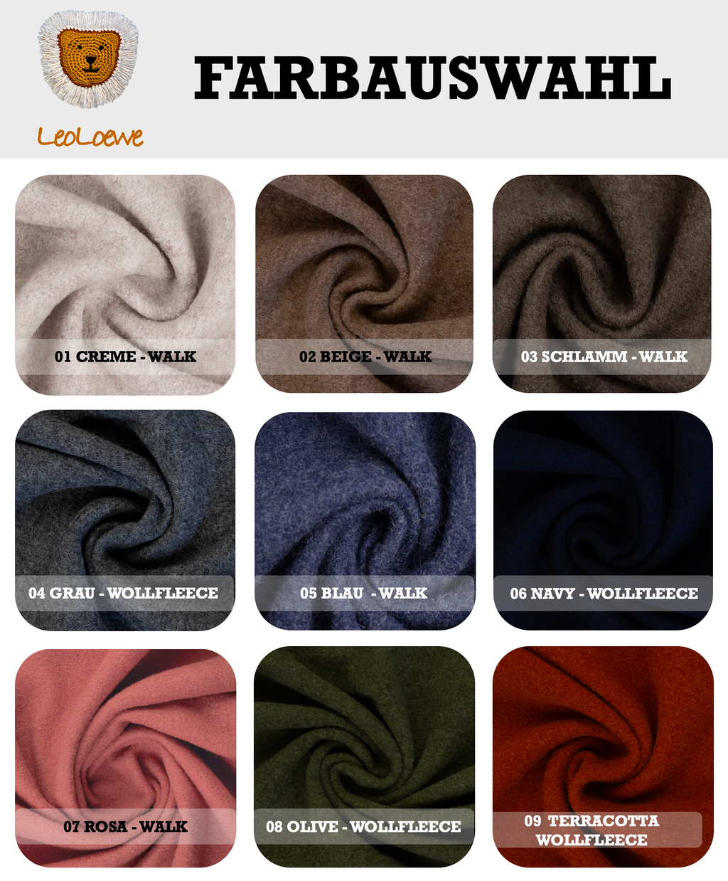 Walkponcho Farbauswahl – alle 9 Farben im Überblick