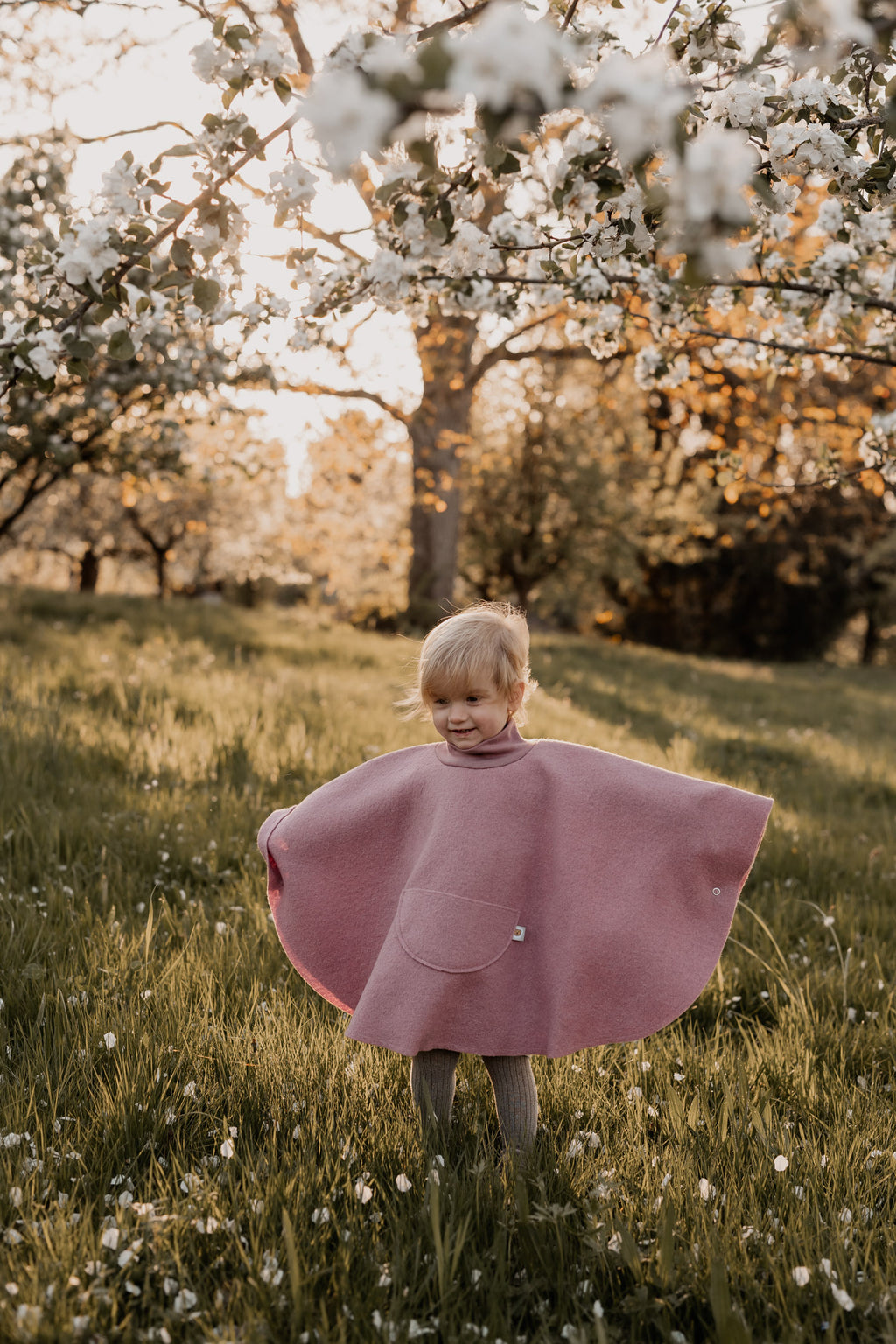 Walkponcho Farbe Rosa – Gesamtansich